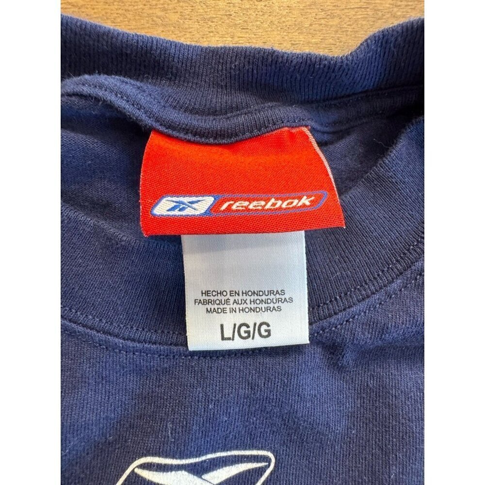 Reebok Y2K Dallas Cowboys NFL Football Men's L Long Sleeve Shirt Navy Logo EUC - Picture 4 of 7